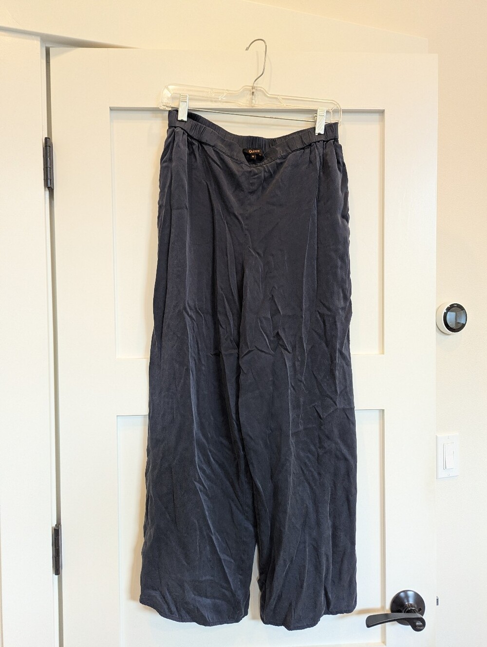 Quince Navy Washable Silk Pajama Pants